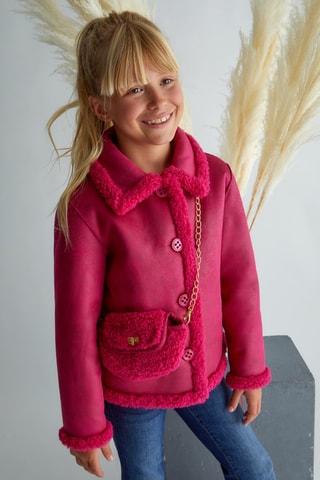 Chaqueta reversible y bandolera - Rosa