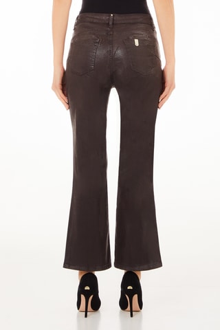 Pantalón de tiro alto - Marrón