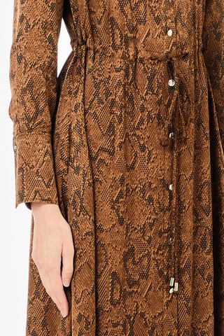 Vestido camisero - Beige