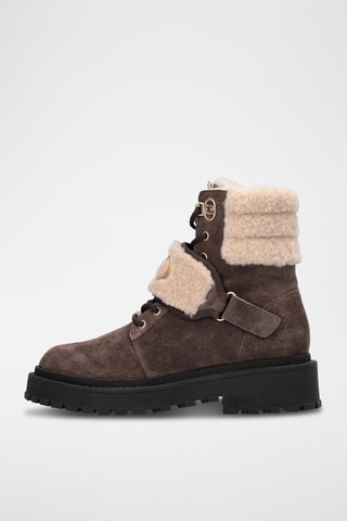 Botines de nobuk - Negro