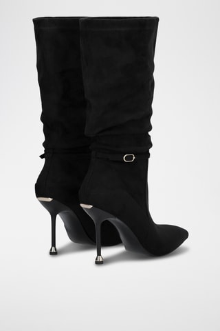Botines de nobuk - Negro
