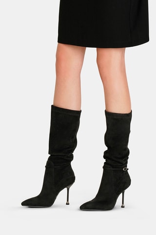 Botines de nobuk - Negro