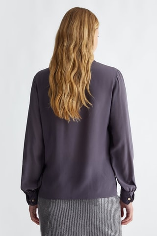 Camisa de seda - Gris