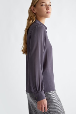Camisa de seda - Gris