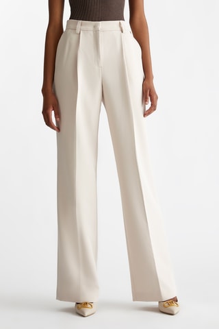 Pantalón palazzo - Beige