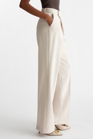 Pantalón palazzo - Beige