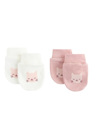 2 paires de moufles - Rose