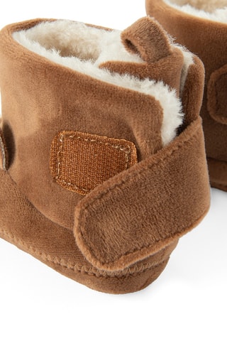 Chaussons fourrés - Marron