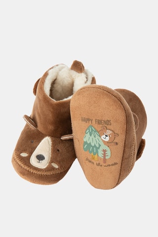 Chaussons fourrés - Marron