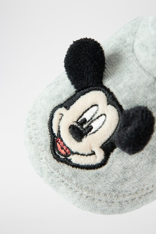 Chaussons fourrés Mickey Disney - Gris chiné