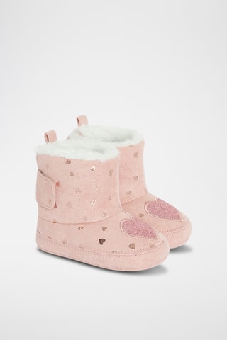 Chaussons fourrés - Rose