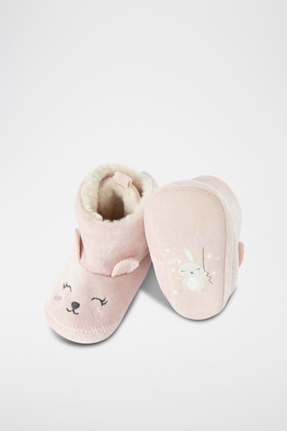 Chaussons fourrés - Rose