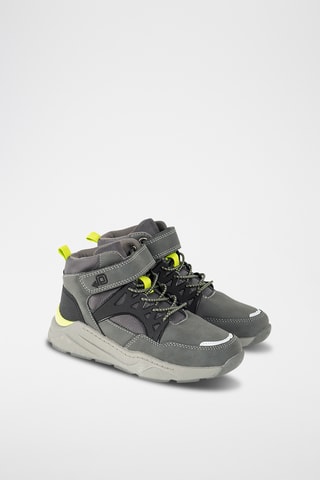 Hoge Leren Sneakers- Grijs