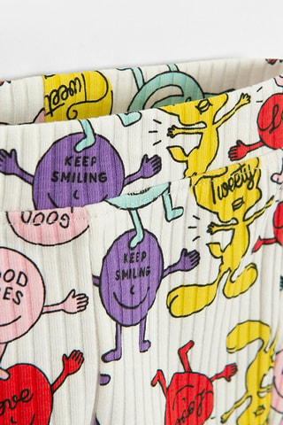 Broek Tweety en Grosminet Looney Tunes - Ecru