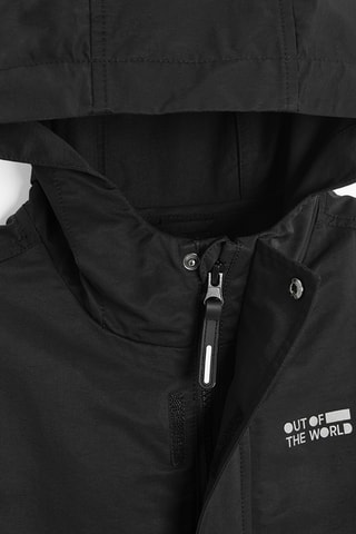 Parka à capuche 2-en-1 - Noir