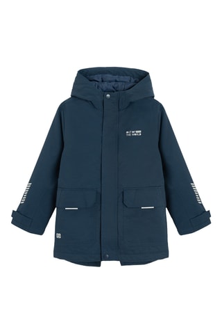 2-in-1 Parka - Marineblauw