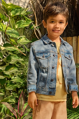 Veste en jean Bleu