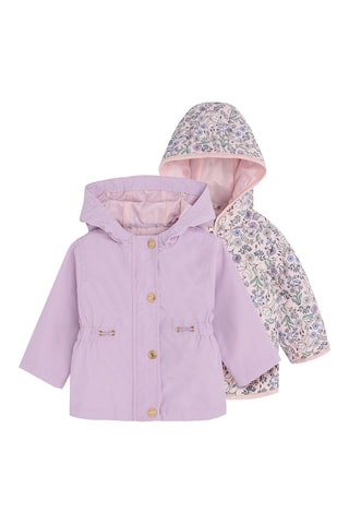 2-in-1 Parka - Lichtpaars en nude