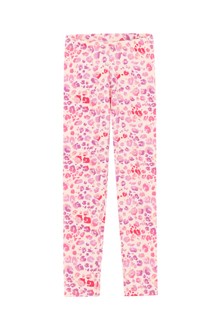 2 leggings - Noir et rose