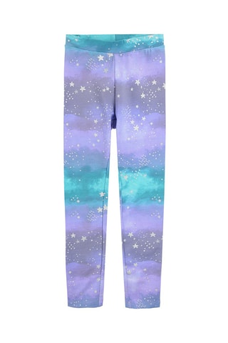 Legging tie and dye Violet et turquoise