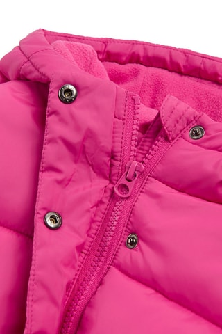 Gewatteerde Jas met Capuchon - Fuchsia
