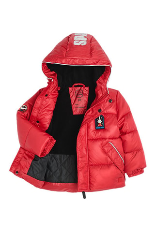 Gewatteerde Jas met Capuchon - Rood