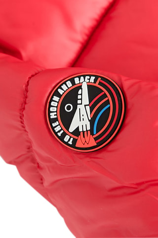 Gewatteerde Jas met Capuchon - Rood