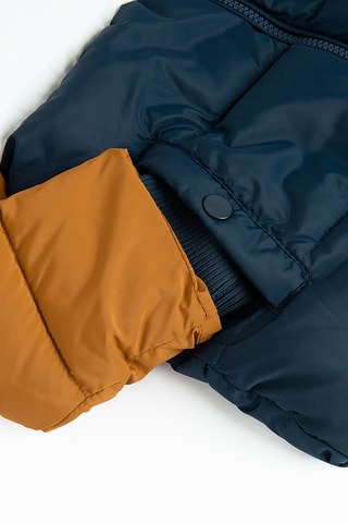 Gewatteerde Jas met Capuchon - Camel