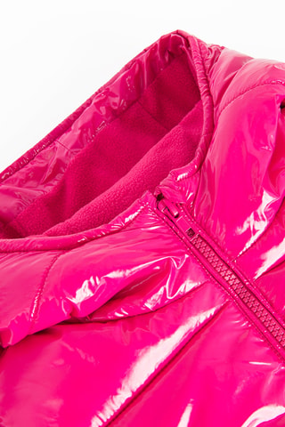 Gewatteerde Jas met Capuchon - Fuchsia