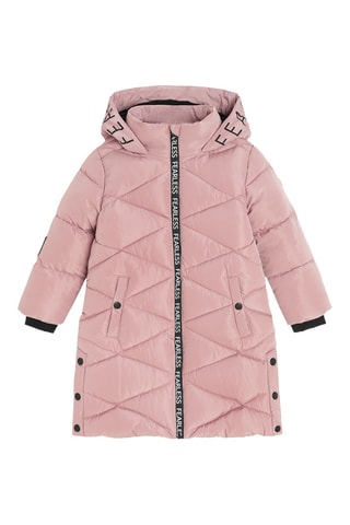 Gewatteerde Jas met Capuchon - Roze