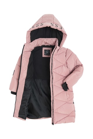 Gewatteerde Jas met Capuchon - Roze