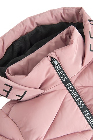 Gewatteerde Jas met Capuchon - Roze