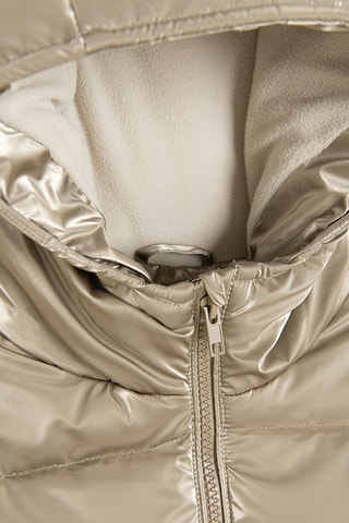 Doudoune longue à capuche - Beige