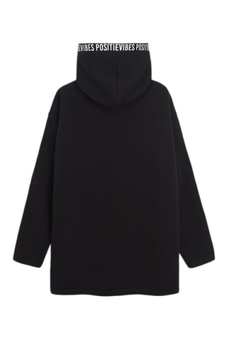 Sweater met Capuchon - Zwart