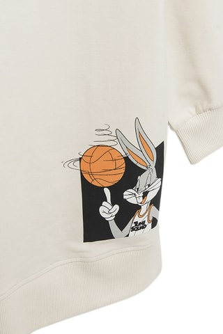 Sweat Bugs Bunny Space Jam - Ecru