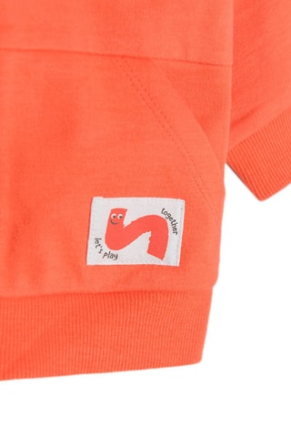 Sweater met capuchon - Oranje