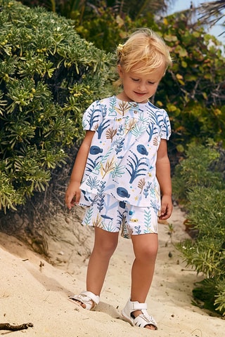 Blouse en Short Wit