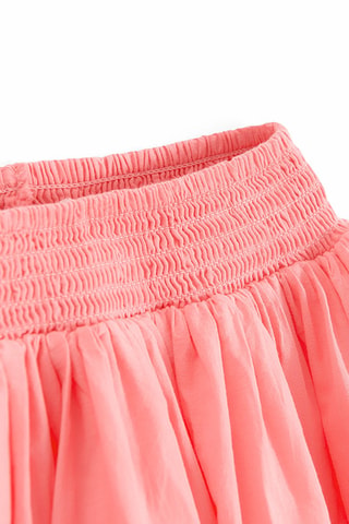 T-shirt en Rok - Wit en Zalmroze