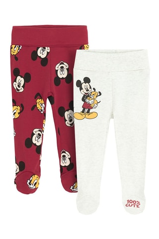 2 Pyjamabroeken Mickey Disney- Rood en Wit