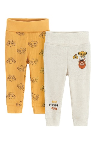 2 Broeken The Lion King Disney- Geel en Wit
