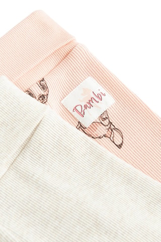 2 Broeken Bambi Disney - Roze en Gemêleerd Grijs