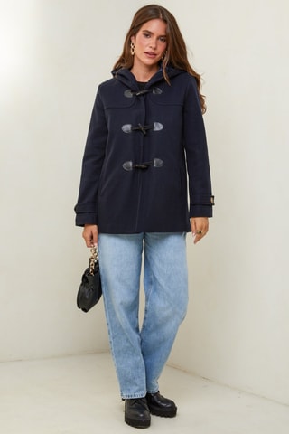 Dufflecoat met Capuchon  - Marineblauw