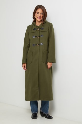 Dufflecoat met Capuchon  - Kaki