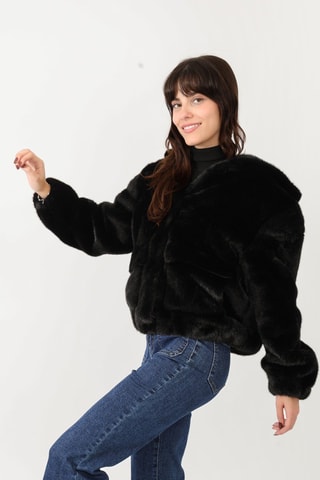 Chaqueta recta  - Negro