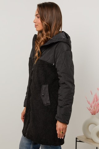 Parka recta  - Negro