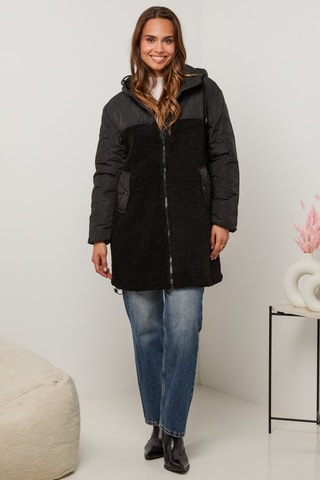 Parka recta  - Negro