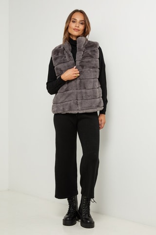 Chaleco recto  - Gris