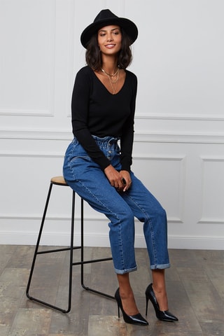 Jersey de cachemir - Negro