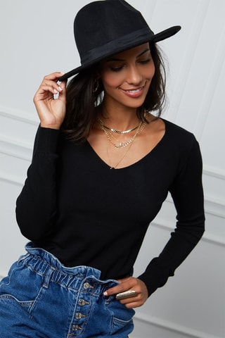 Jersey de cachemir - Negro