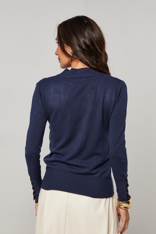 Jersey de cachemir - Azul marino